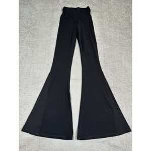 OFFLINE By Aerie Real Me Super Flare Leggings Womens Small Black Cross Over